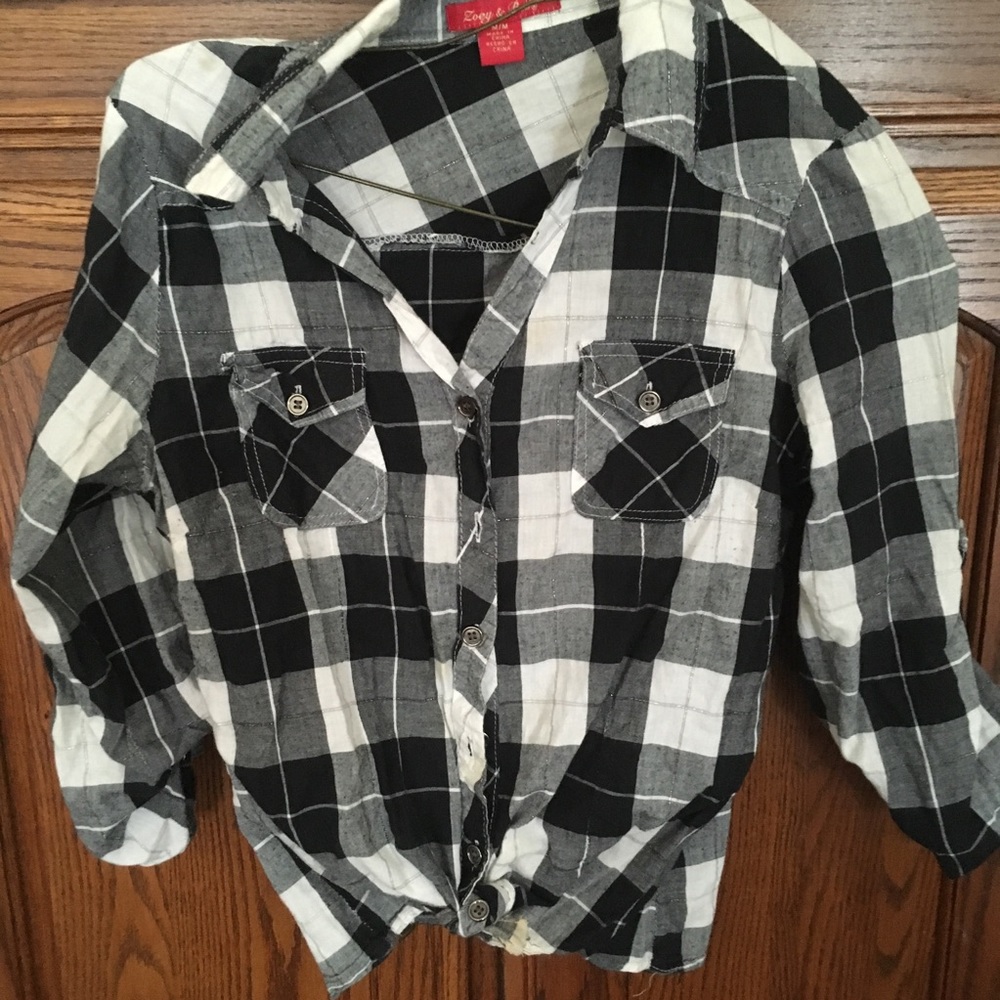 Button down cotton top